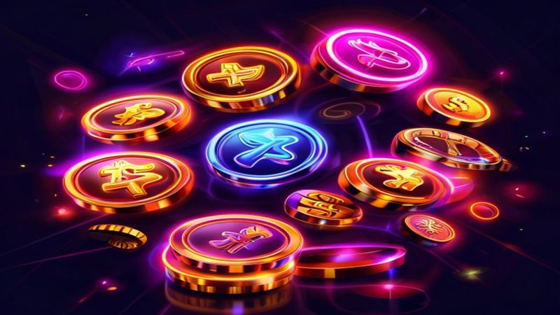 Giao diện slot với bảng trả thưởng và tính năng vòng quay miễn phí